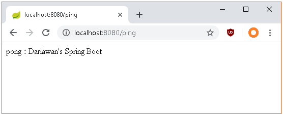 Spring Boot ping 8080