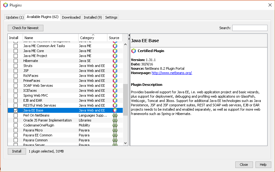 add Java EE Base